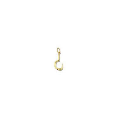 Fish Hook Hawaiian 3D Small Pendant with Jump Ring  MC1031FYJR