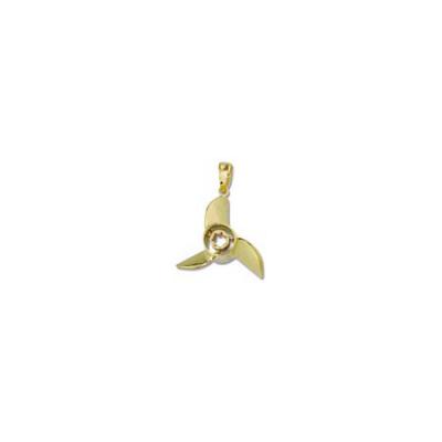 Propeller 3-Blade with Bearing 3/D Large Pendant with Bail AP160FYB