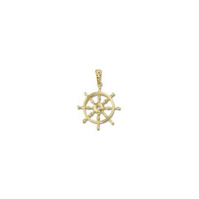 Ships Wheel Large Pendant with Bail AP48FYB