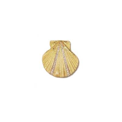 Pectan Shell Pendant/Diamonds