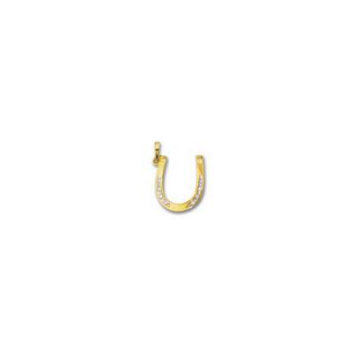 Horseshoe/Diamond Pendant