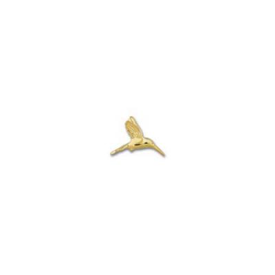 Hummingbird Flying Bird Medium Pendant with Hidden Bail C107.5YHB