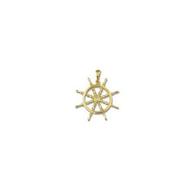 Ships Wheel Medium Pendant with Bail 110BFY