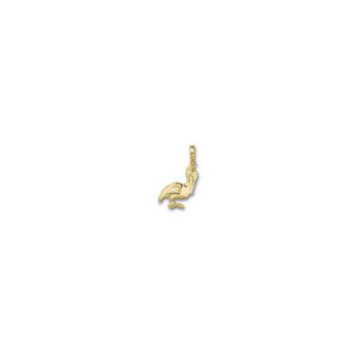Pelican Standing 3/D Small Pendant with Bail MC 162FYB