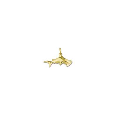 Shark Hammerhead 3D Marge Pendant with Bail  MC_208BFYB