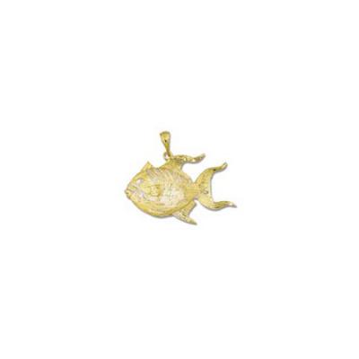 Triggerfish 3/D Large Pendant with Bail  MC_363FYB