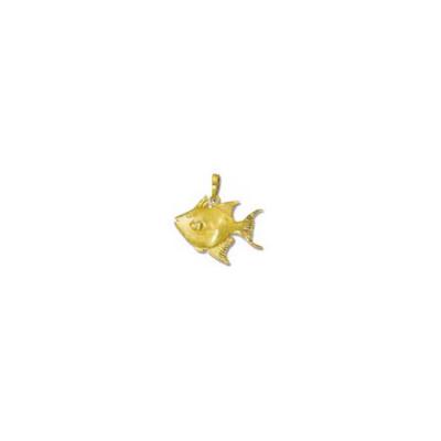 Triggerfish Medium Pendant with Bail  MC_363C.5YB