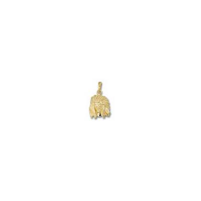 Headdress American Indian Small Pendant with Bail  495.5YB