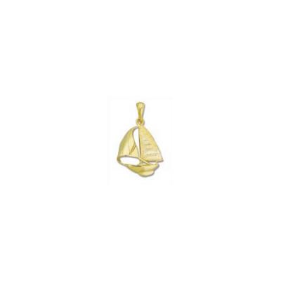 Sail Boat with Spinnaker Med Pendant with Bail 792FYB