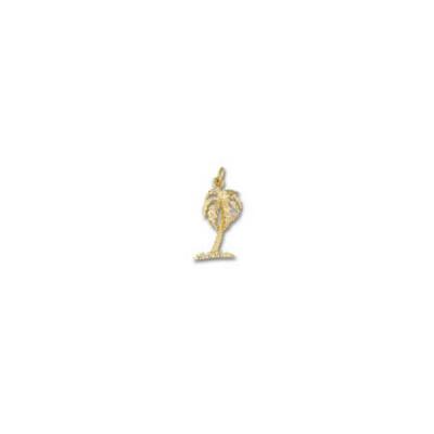 Palm Tree Single Medium Pendant with Jump Ring  MC_815.5YJR