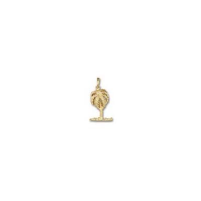 Palm Tree Single 3D Medium Pendant with Bail MC_815FYB