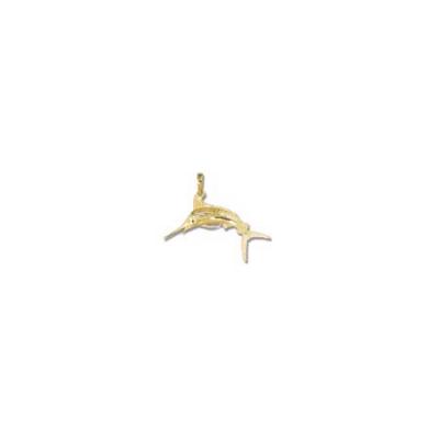 Marlin White Medium Pendant with Hidden Bail  MC_852.5YHB