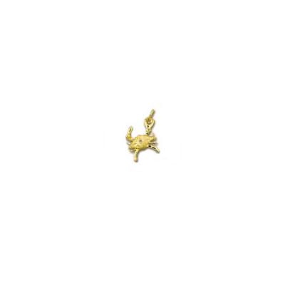 Crab Blue 3/D Small Pendant with Jump Ring  MC_901CFYJR 