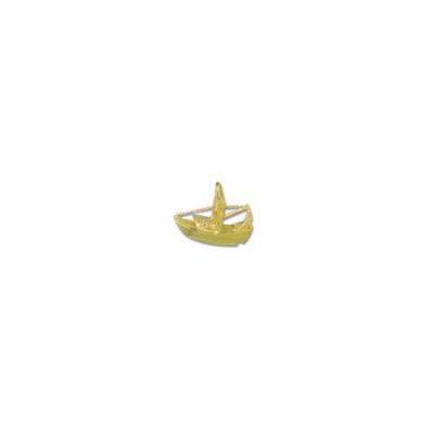 Shrimp Boat 3/D Medium Pendant with Hidden Bail  12BFYHB 