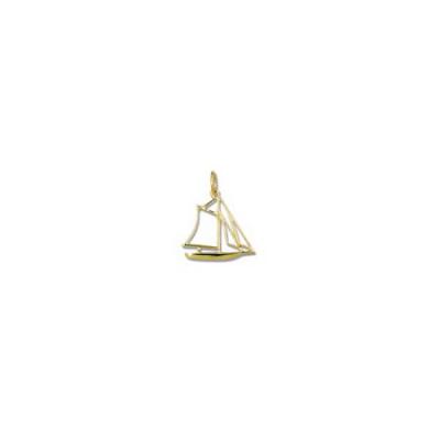 Sail Boat Sloop Wire Small Pendant with Jump Ring 15B.5YJR