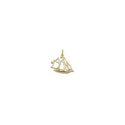 Sail Boat Sloop 2 Mast Wire Medium Pendant 16.5YJR