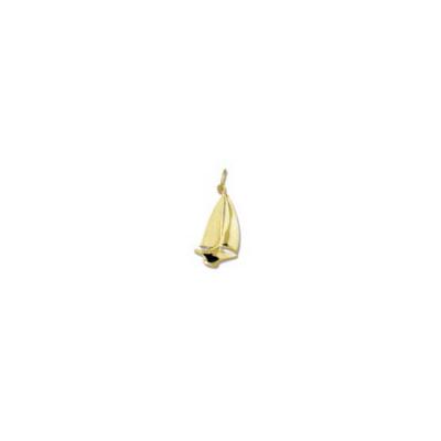 Sail Boat Sloop Small Pendant with Bail 1CFYB