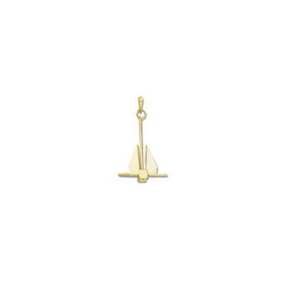 Anchor Danforth 3/D Large Pendant with Jump Rings  93AFYJR
