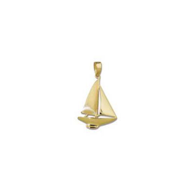 Sail Boat Sloop Medium Pendant with Bail 3.5YB