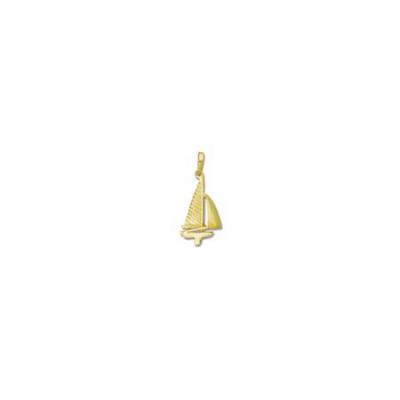 Sail Boat with Spinnaker Small Pendant with Bail 5CFYB 