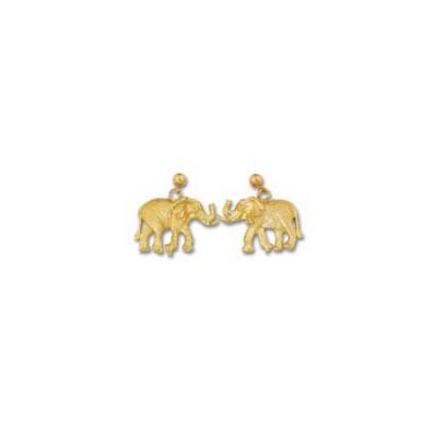 Elephant Medium Ball Drop Earring