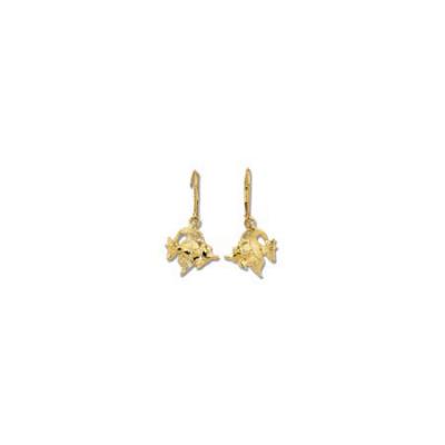 Fish-Morrish Idol 3D Small Lever Back Earring