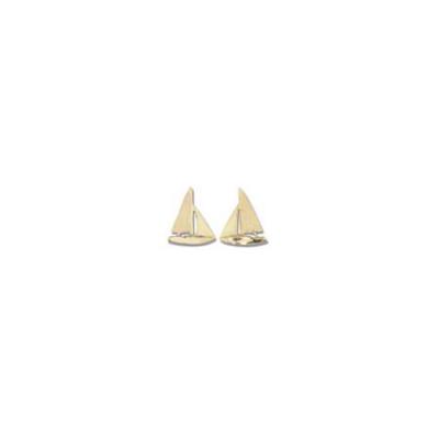 Sail Boat Sloop Small Earrings with Posts 18B.5YPT