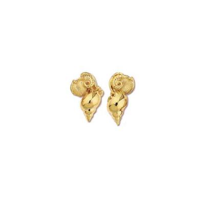 Spirula, Tulip & Clam Shell Post Earring